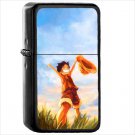 Anime One Piece Japanese Manga Oil Windproof Black Lighter Briquet Encendedor L2072
