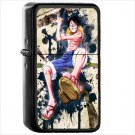 Anime One Piece Japanese Manga Oil Windproof Black Lighter Briquet Encendedor L2267