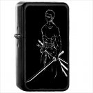Anime One Piece Roronoa Zoro Japanese Manga Oil Windproof Black Lighter Briquet Encendedor L3712