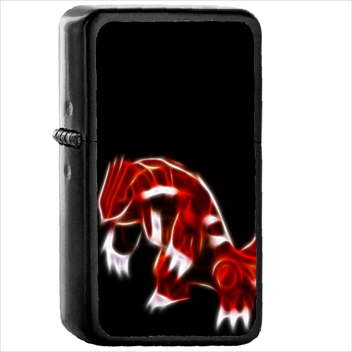 Anime Pok&Atilde;&copy;mon Oil Windproof Black Lighter Briquet Encendedor L1113