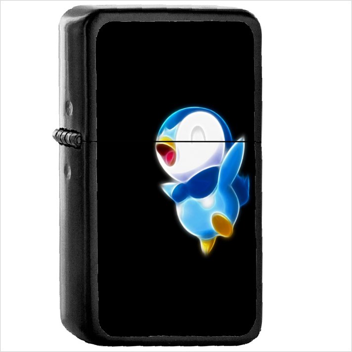 Anime Pok&Atilde;&copy;mon Oil Windproof Black Lighter Briquet Encendedor L1115