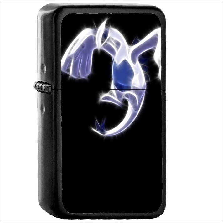 Anime Pok&Atilde;&copy;mon Oil Windproof Black Lighter Briquet Encendedor L1116