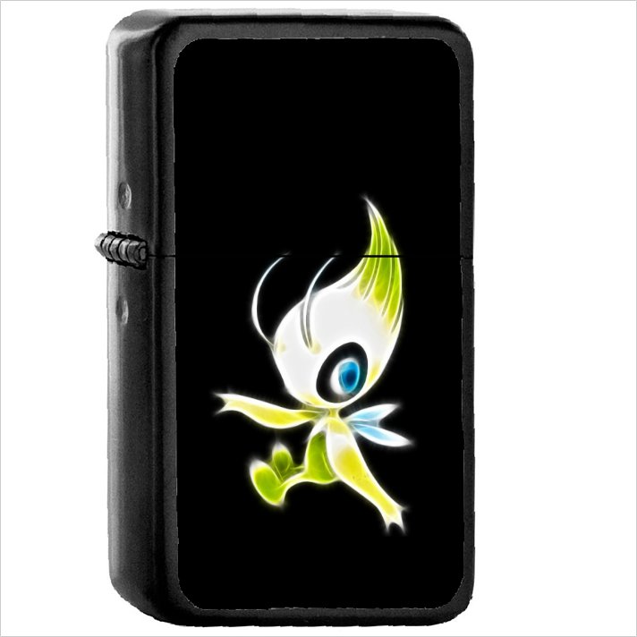 Anime Pok&Atilde;&copy;mon Oil Windproof Black Lighter Briquet Encendedor L1118