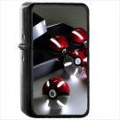 Anime Pokémon Oil Windproof Black Lighter Briquet Encendedor L1336