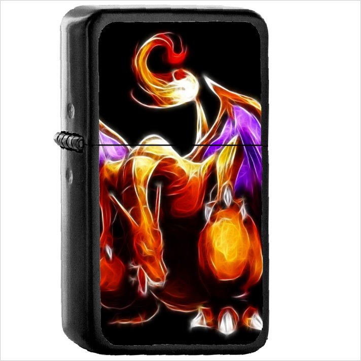 Anime Pok&Atilde;&copy;mon Oil Windproof Black Lighter Briquet Encendedor L2000