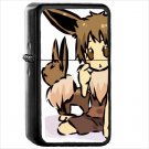 Anime Pokémon Oil Windproof Black Lighter Briquet Encendedor L2009