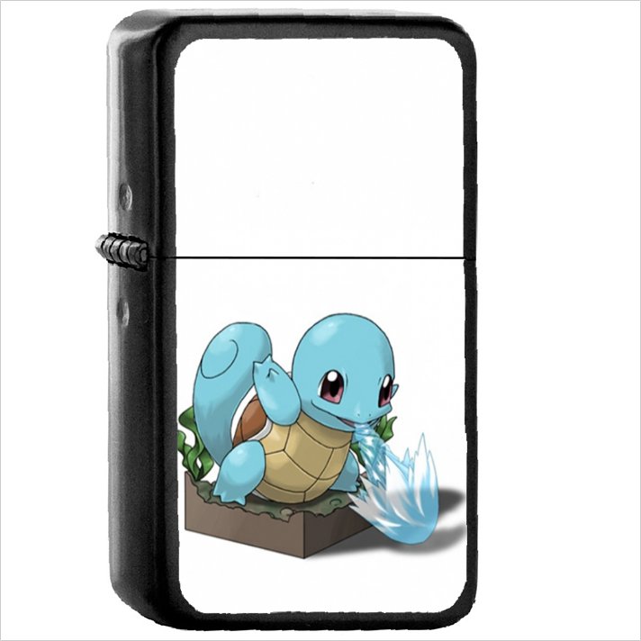 Anime Pok&Atilde;&copy;mon Oil Windproof Black Lighter Briquet Encendedor L2011