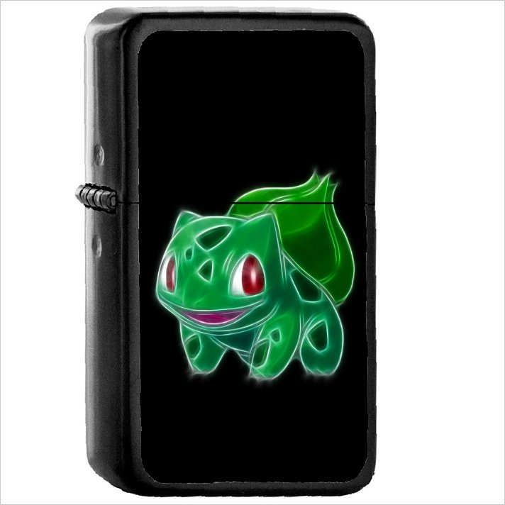 Anime Pok&Atilde;&copy;mon Oil Windproof Black Lighter Briquet Encendedor L2013