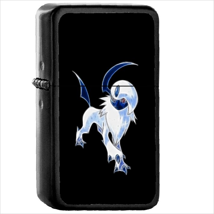 Anime Pok&Atilde;&copy;mon Oil Windproof Black Lighter Briquet Encendedor L2015