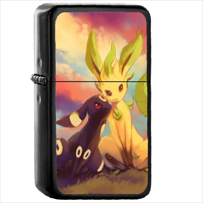 Anime Pok&Atilde;&copy;mon Oil Windproof Black Lighter Briquet Encendedor L2030