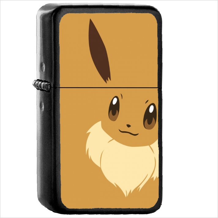 Anime Pok&Atilde;&copy;mon Oil Windproof Black Lighter Briquet Encendedor L2032