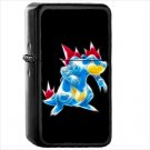 Anime Pokémon Oil Windproof Black Lighter Briquet Encendedor L2562