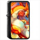 Anime Pokémon Oil Windproof Black Lighter Briquet Encendedor L2919