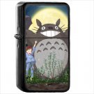 Anime My Neighbor Totoro Oil Windproof Black Lighter Briquet Encendedor L3707