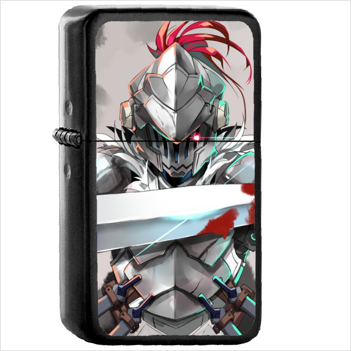 Anime Goblin Slayer Oil Windproof Black Lighter Briquet Encendedor L3271
