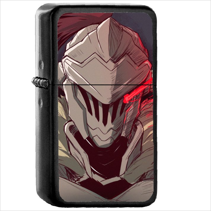 Anime Goblin Slayer Oil Windproof Black Lighter Briquet Encendedor L3521