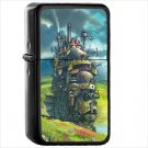 Anime Howl's Moving Castle Oil Windproof Black Lighter Briquet Encendedor L2255