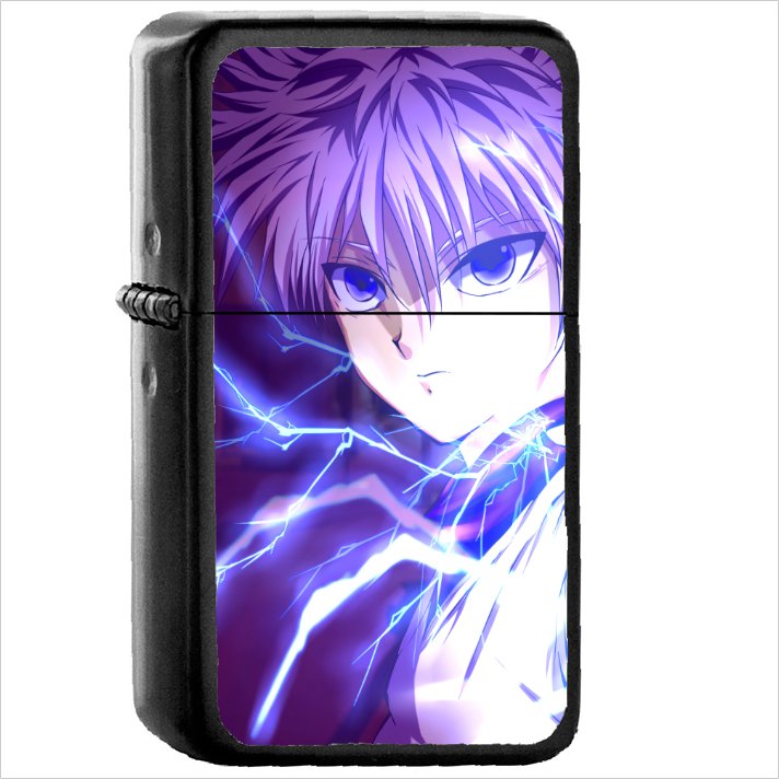Anime Hunter x Hunter Oil Windproof Black Lighter Briquet Encendedor L2370