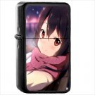 Anime K-ON! Oil Windproof Black Lighter Briquet Encendedor L1859