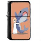 Anime Nichijō Oil Windproof Black Lighter Briquet Encendedor L2977