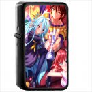 Anime No Game No Life Oil Windproof Black Lighter Briquet Encendedor L3048