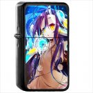 Anime No Game No Life Oil Windproof Black Lighter Briquet Encendedor L3054