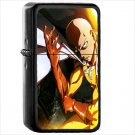 Anime One-Punch Man Oil Windproof Black Lighter Briquet Encendedor L1746