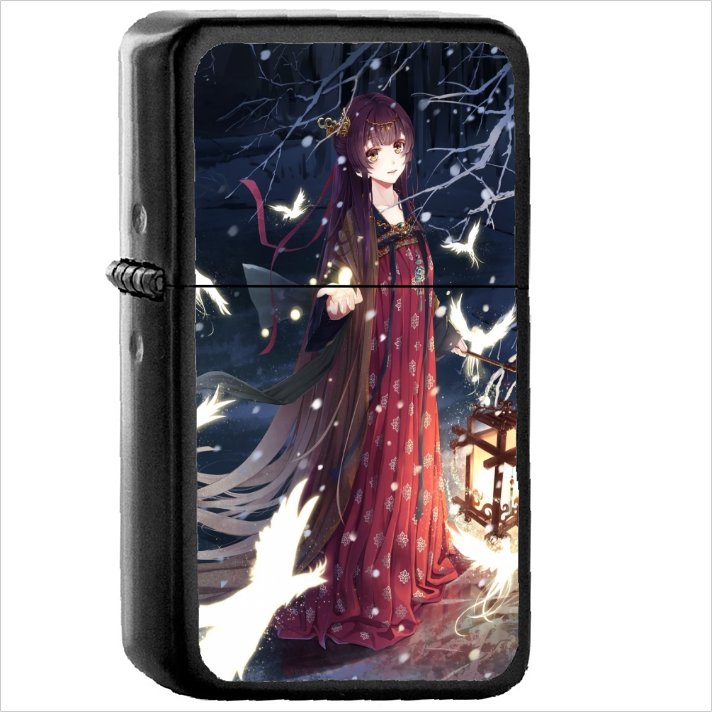 Anime Original Oil Windproof Black Lighter Briquet Encendedor L908