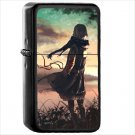 Anime Original Oil Windproof Black Lighter Briquet Encendedor L3262