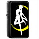 Anime Sailor Moon Oil Windproof Black Lighter Briquet Encendedor L2295