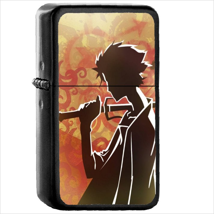 Anime Samurai Champloo Oil Windproof Black Lighter Briquet Encendedor L1015