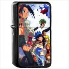 Anime Shaman King Oil Windproof Black Lighter Briquet Encendedor L869