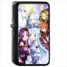 Anime Sword Art Online II Oil Windproof Black Lighter Briquet Encendedor L2618