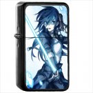 Anime Sword Art Online II Oil Windproof Black Lighter Briquet Encendedor L2635