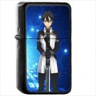 Anime Sword Art Online Oil Windproof Black Lighter Briquet Encendedor L2556