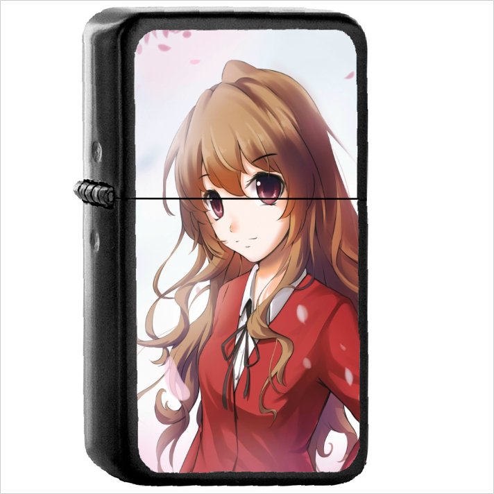 Anime Toradora! Oil Windproof Black Lighter Briquet Encendedor L1826