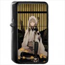 Anime Touken Ranbu Oil Windproof Black Lighter Briquet Encendedor L2963