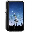 Anime Vocaloid Oil Windproof Black Lighter Briquet Encendedor L975