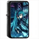 Anime Vocaloid Oil Windproof Black Lighter Briquet Encendedor L1226