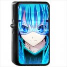 Anime Vocaloid Oil Windproof Black Lighter Briquet Encendedor L1243