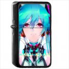 Anime Vocaloid Oil Windproof Black Lighter Briquet Encendedor L1671
