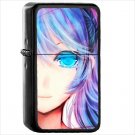 Anime Vocaloid Oil Windproof Black Lighter Briquet Encendedor L2205