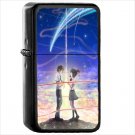 Anime Your Name. Oil Windproof Black Lighter Briquet Encendedor L2678