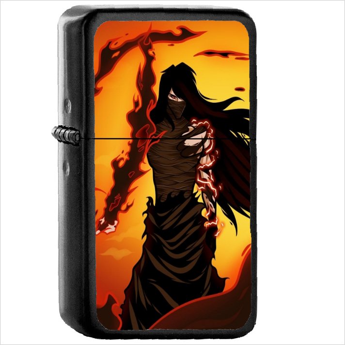 Bleach Oil Windproof Black Lighter Briquet Encendedor L10