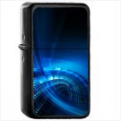 Blue Oil Windproof Black Lighter Briquet Encendedor L183
