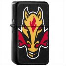 Calgary Flames Hockey Oil Windproof Black Lighter Briquet Encendedor L274