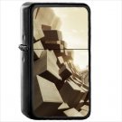 Cool Oil Windproof Black Lighter Briquet Encendedor L128