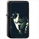 Dark Anonymous Oil Windproof Black Lighter Briquet Encendedor L923