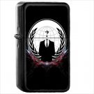 Dark Anonymous Oil Windproof Black Lighter Briquet Encendedor L1475