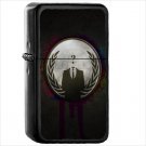 Dark Anonymous Oil Windproof Black Lighter Briquet Encendedor L1528